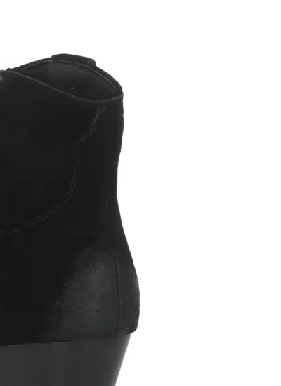 Ash Woman Ankle Boots Dark Brown Size 8 Leather In Black