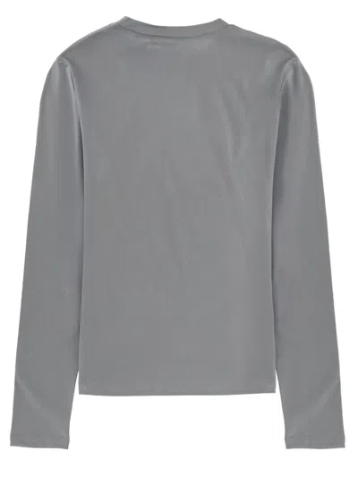 Theory Long Sleeve T-shirt In Gray