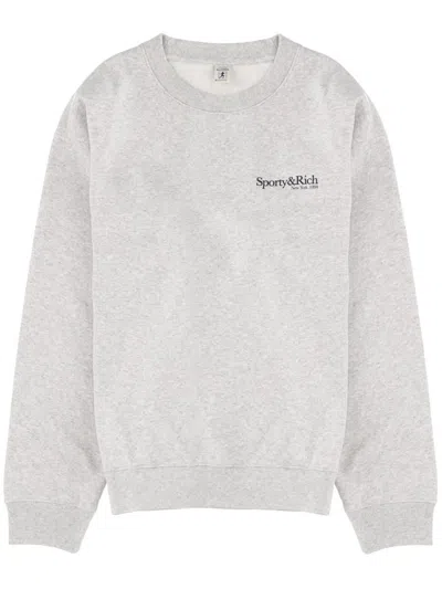 Sporty &amp; Rich Sweatshirt With Logo In Gray