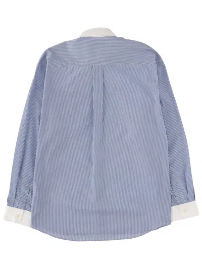 Sporty &amp; Rich Logo Striped Shirt In Multi