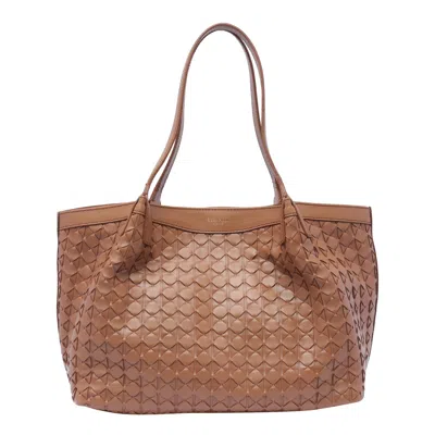 Serapian Small Secret Mosaico Shoulder Bag In Brown