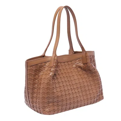 Serapian Small Secret Mosaico Shoulder Bag In Brown