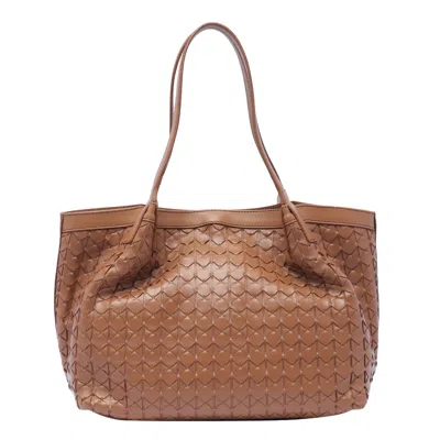 Serapian Small Secret Mosaico Shoulder Bag In Brown