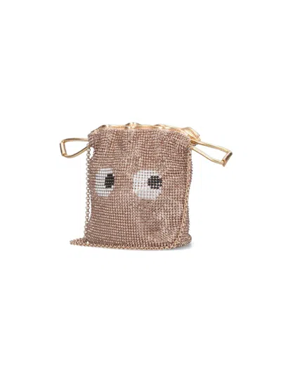 Anya Hindmarch Eyes Shoulder Bag In Gold