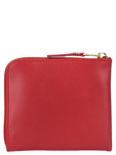 Comme Des Garçons Classic Leather Line Wallet In Red