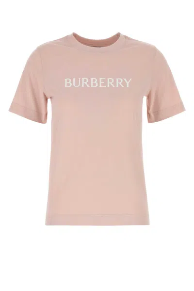 Burberry Pink Cotton T-shirt In Pink