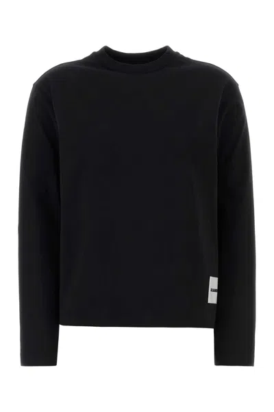 Jil Sander Multicolor Cotton T-shirt Set In Black