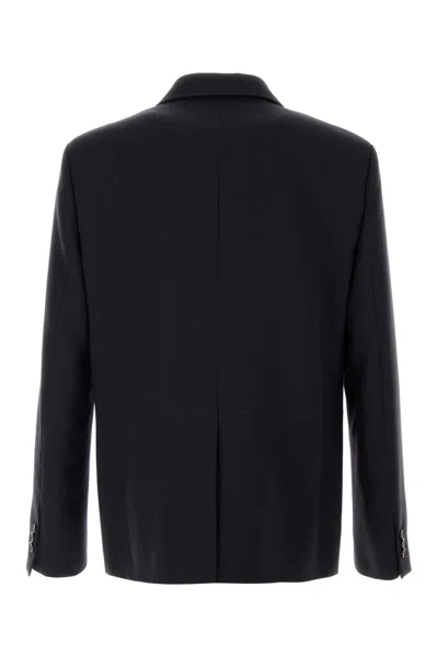 Loewe Navy Blue Wool Blazer In Blue