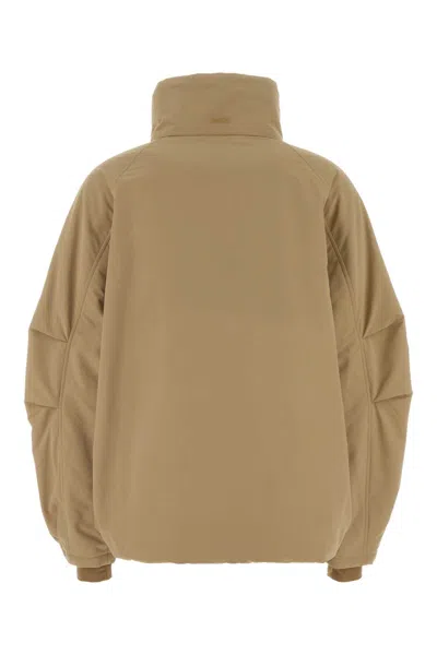Herno Beige Polyester Padded Jacket In Brown