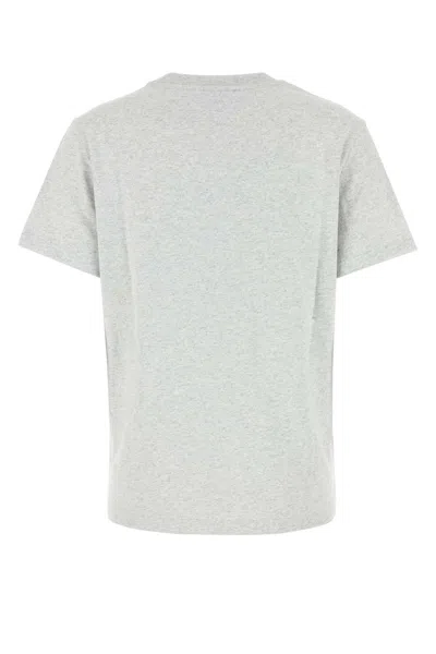 Apc Light Grey Cotton T-shirt In Black
