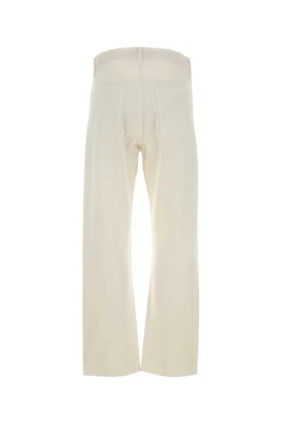 Agolde White Denim Jeans In White