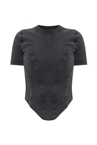 Balenciaga Top With An Asymmetric Hem In Gray
