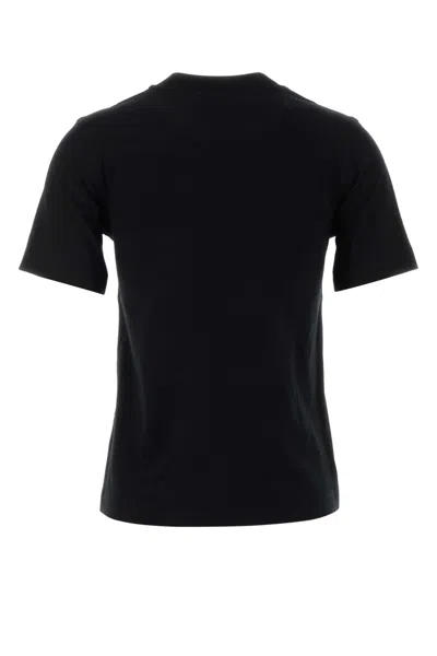 Burberry Black Cotton T-shirt In Black