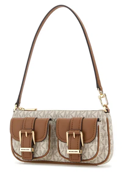 Michael Kors Zoe Shoulder Bag Featuring Buckle Detailing In Brown