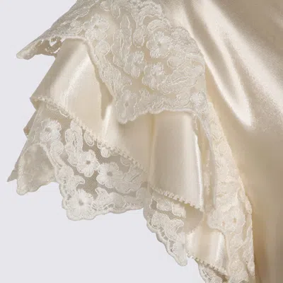 Alberta Ferretti Lace-detailed Dress In Multi