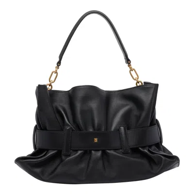 Balmain Medium Anthem Handbag In Black