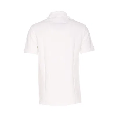 Balmain Polo Shirt Short Sleeves Ribbed Cuffs Collar In White