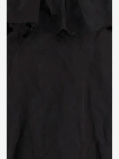 Chloé Mini Dress Without Sleeves In Washed Technical Satin In Black