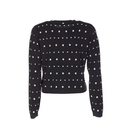 Liu •jo Liu Jo Cardigan With Rhinestones In Black