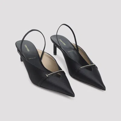 Tom Ford Pointed-toe High-heeled Sandals In Black