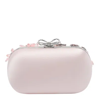 Self-portrait Crystal-embellishment Clutch Bag In Pink