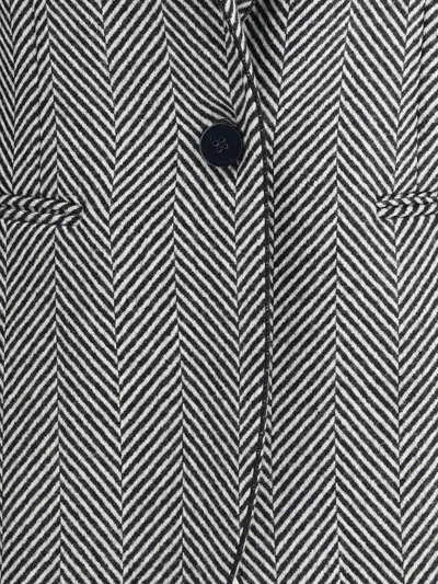 Forte Forte Multicolor Fleece Wool Coat In Blue