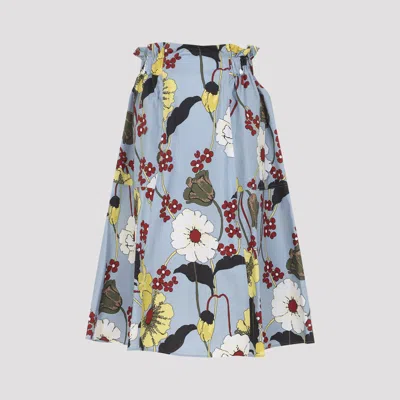 Marni Flared Midi Skirt In Multi