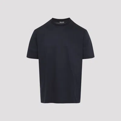 Kiton Short Sleeve Crew Neck T-shirt Design In Black