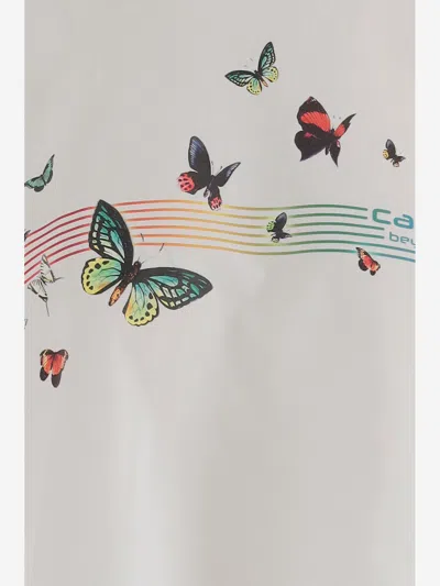 Casablanca Cotton T-shirt With Logo In White