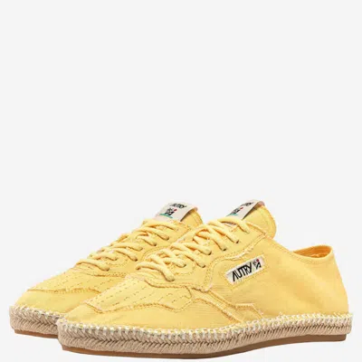 Autry Espadrilles Sandy In Cotton In Yellow
