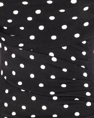 Self-portrait Polka Dot Mini Dress In Pattern