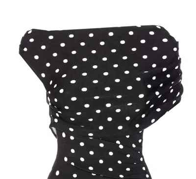 Self-portrait Polka Dot Mini Dress In Pattern