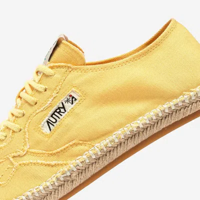 Autry Espadrilles Sandy In Cotton In Yellow