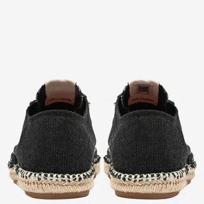 Autry Cotton Sandy Espadrilles In Black