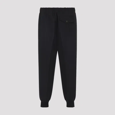 Lanvin Virgin Wool Track Pants Men In Black