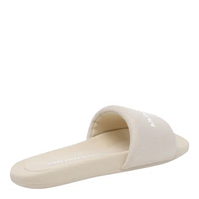 Alexander Wang Women Logo Slide Sandals In Animal Print