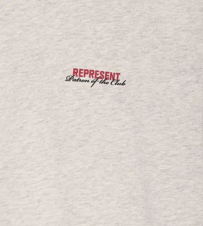 Represent Patron Of The Club Hoodie In Gray