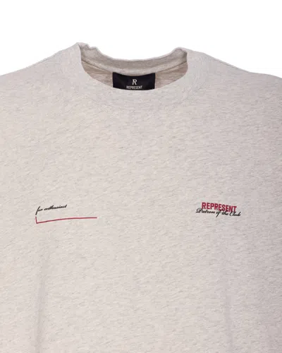 Represent Patron Of The Club Hoodie In Gray