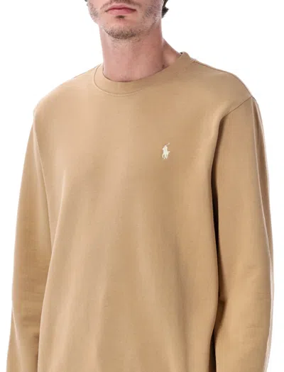 Polo Ralph Lauren Crew Neck Sweatshirt In Brown