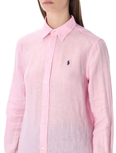 Polo Ralph Lauren Classic Linen Shirt In Multi