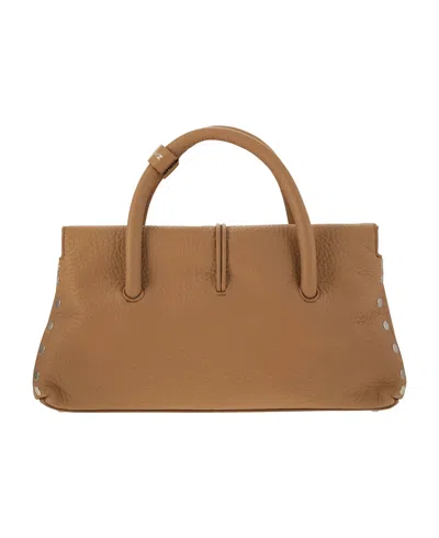 Zanellato Magnetic Shoulder Bag In Brown