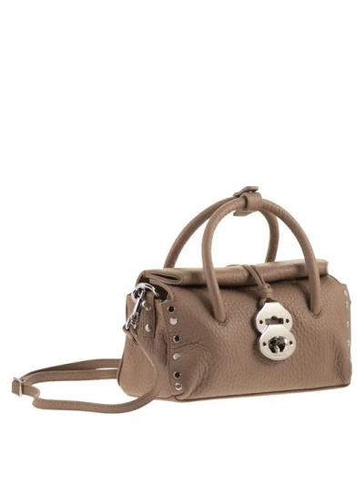 Zanellato Magnetic Shoulder Bag In Brown