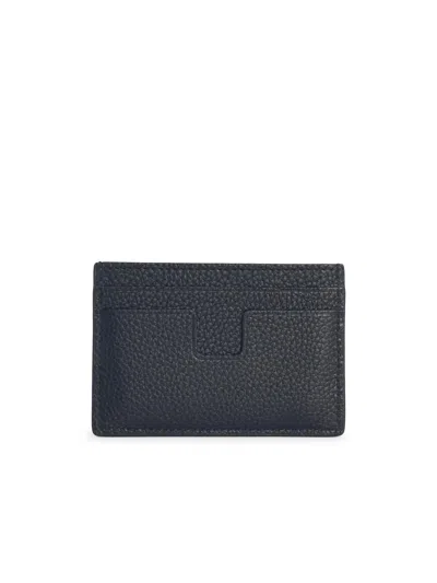 Tom Ford Leather Cardholder In Brown