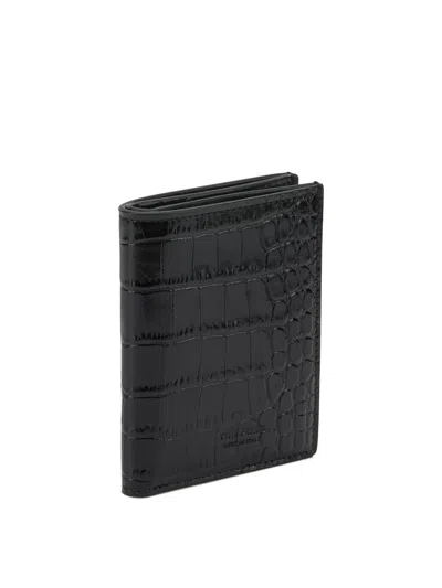 Tom Ford 'exotic Line' Folding Card Holder In Brown