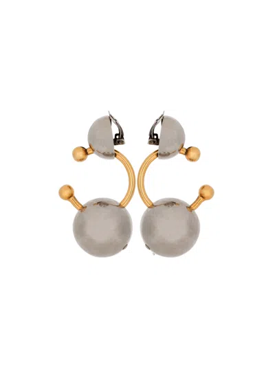 Balmain Piercing Mini Hoop Earrings In Blue