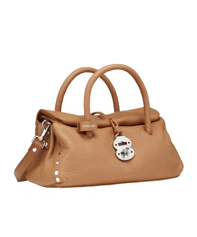 Zanellato Small Dotta Tote Bag In Brown