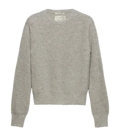Max & Co Cotton-blend Rib-knit Sweater In Sand