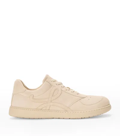 Loewe Leather Jambo Sneakers In White