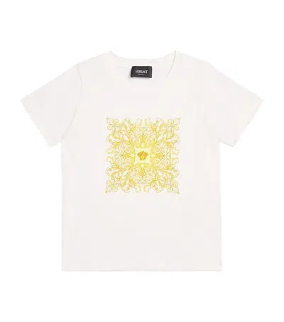 Versace Cotton Medusa Print T-shirt In White
