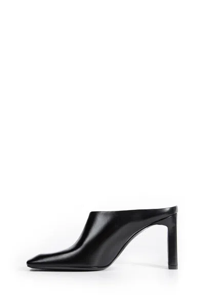 Totême Bar Box-leather Mules In Black